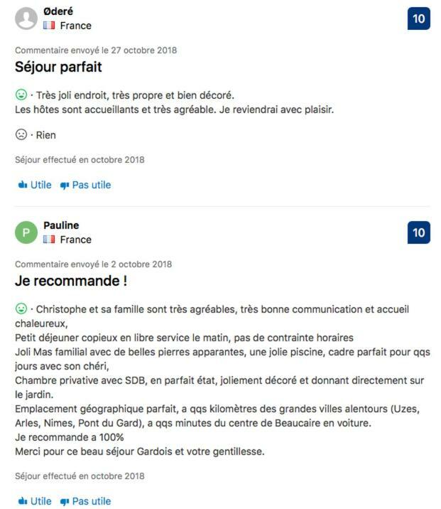博凯尔Mas Guiraud, Le Coquet住宿加早餐旅馆 外观 照片